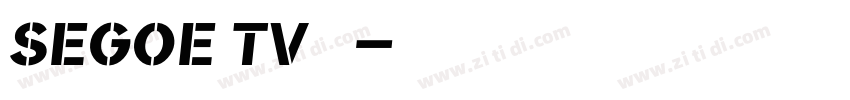 Segoe TV兰亭黑字体转换